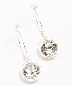 Circle Encased Hoop Earrings