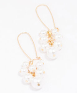 Pearl Cluster Earrings
