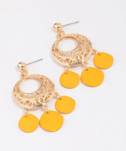 Filigree Disc Earrings