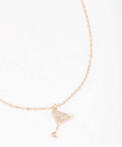 Cocktail Pendant Necklace