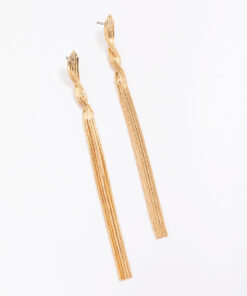 Twisted Cupchain Drop Earrings