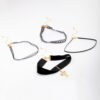 Black Lace Cross Choker 4-Pack