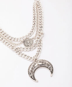 Antique Western Crescent Moon Necklace