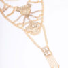 Elaborate Detailed Chain Statement Necklace