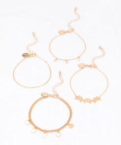 Butterfly Heart Bracelet 4-Pack