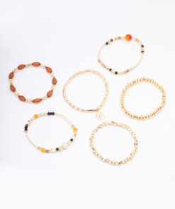 Evil Eye Beaded Bracelet 6-Pack