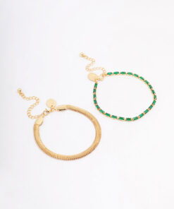 & Snake Chain Bracelet Pack