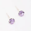 Lilac Czech Crystal Small Stud Earrings