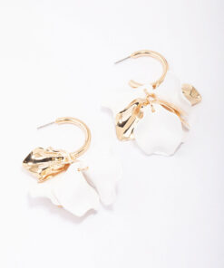 Mixed Petal Drop Earrings