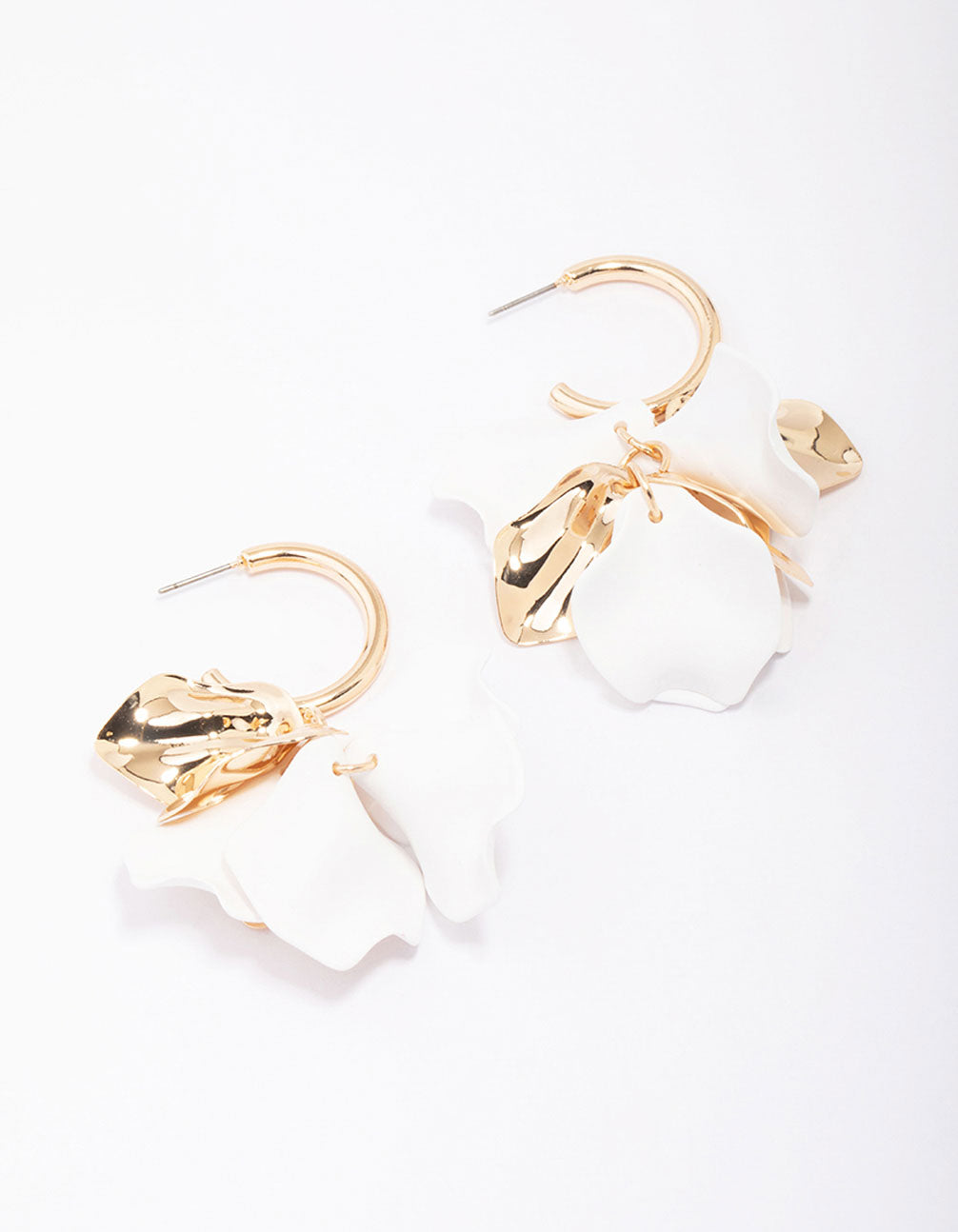 Mixed Petal Drop Earrings