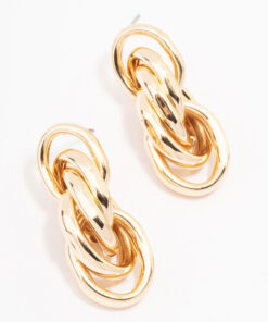 Link Cluster Drop Earrings