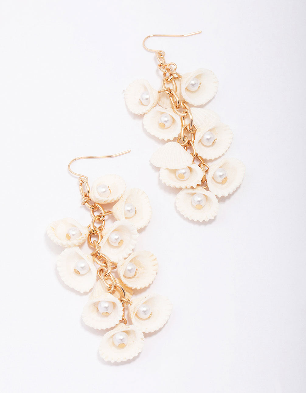 Flowing Shell Drip Earrings