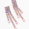 & Lilac Cupchain Drop Earrings