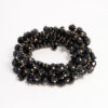 Black Beaded Textured Bracelet