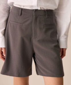 Women's Coffee Pocket Wide-leg Shorts