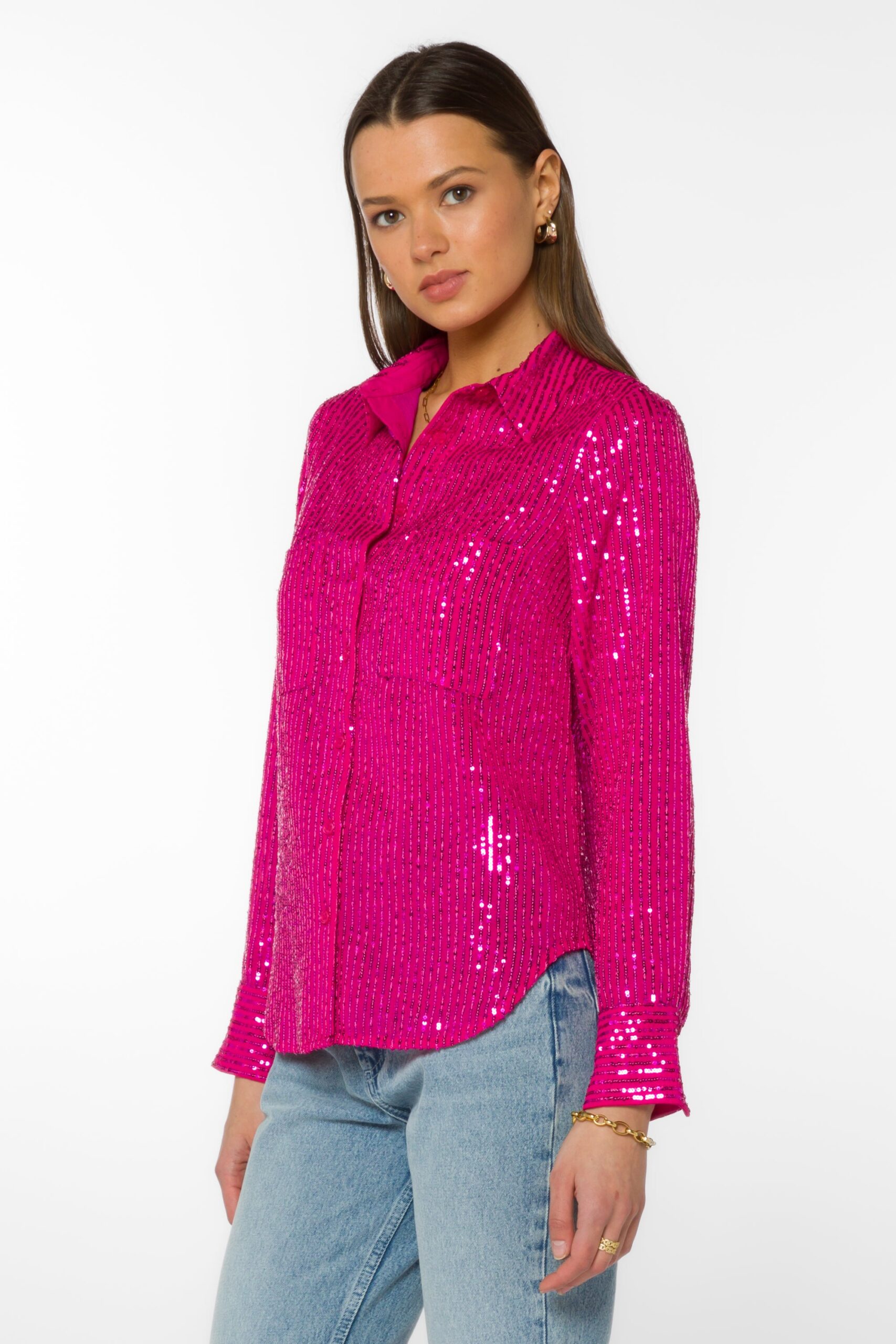 Dragonfruit Sequin Shirt - Image 3