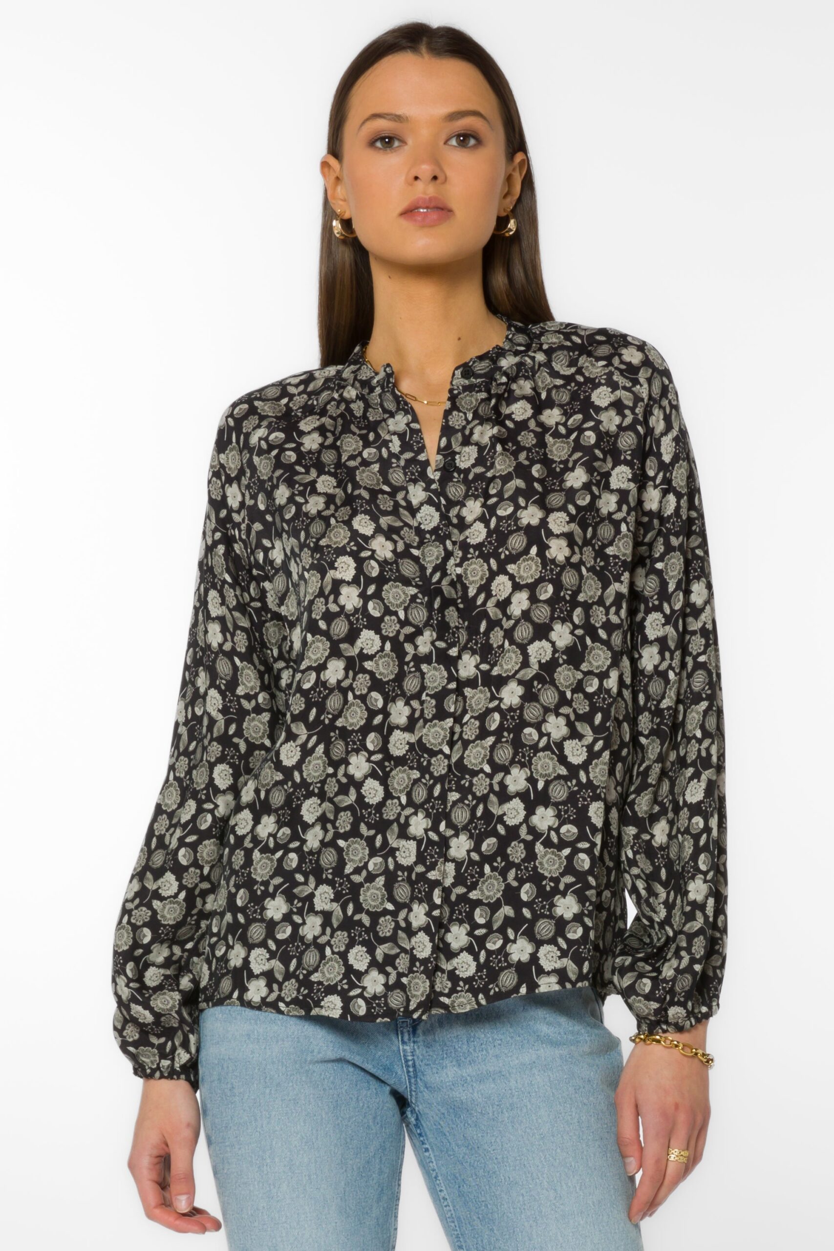 Black Floral Shirt - Image 3