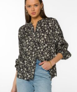 Black Floral Shirt